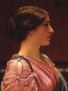 John William Godward A Classical Beauty oil